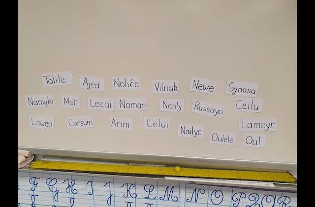 Dans la classe